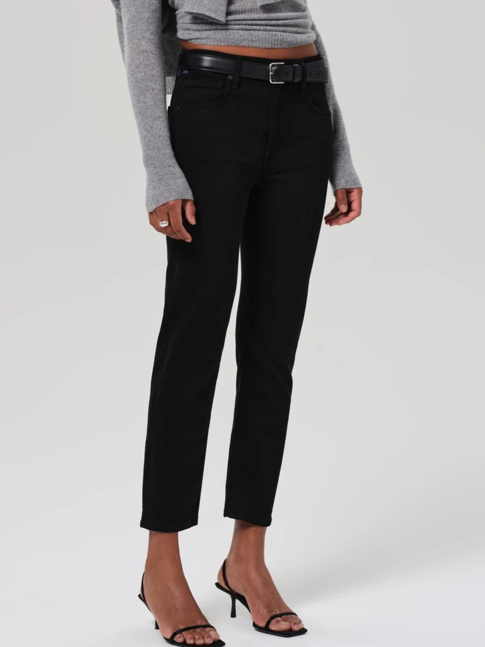 Citizens of Humanity Isola Straight Jeans Size 24 NWT Black